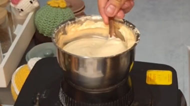 Creamy high-protein chocolate mousse topped with chocolate shavings